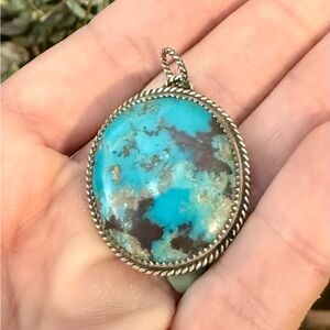 Turquoise & Sterling Silver Pendant